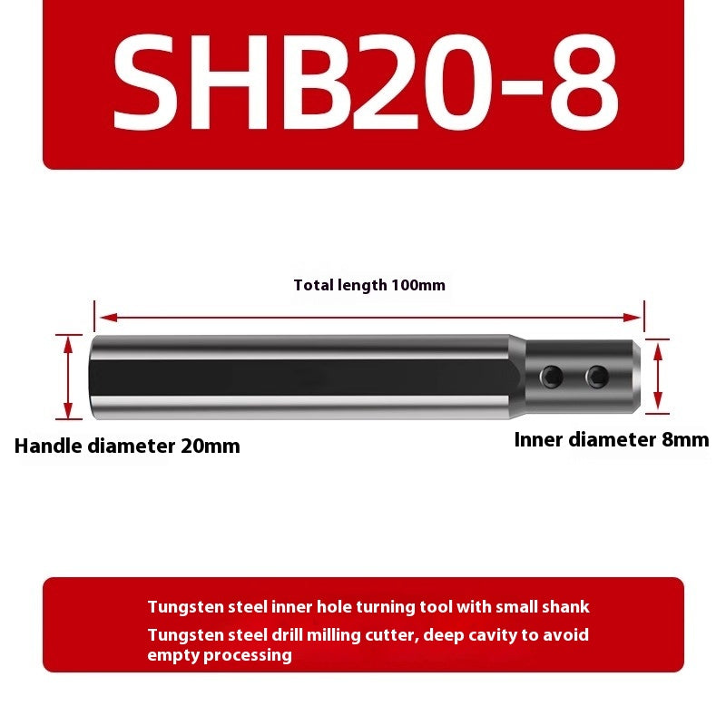 2089- CNC lathe small hole knife set SHB-25 small diameter tool holder inner hole jacket round handle CNC lathe D20 reducer sleeve Shandong Denso Pricision Tools Co.,Ltd.